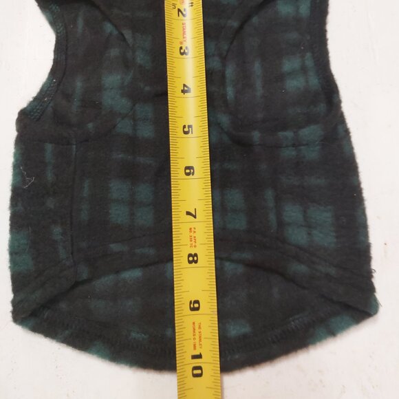 Born To Be Loved Green/Black Buffalo Plaid Pullover Dog Shirt W/D-Ring - M - Picture 5 of 7